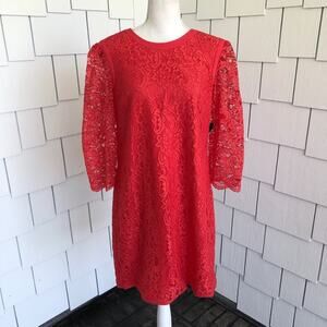 CYNTHIA STEFFE Women's Pomegranates Three Quarter Sleeve Hallie Dress sz 8